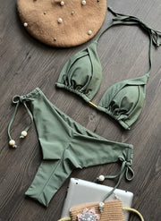 Women's Halter Push Up Bikini | OWNLUXE