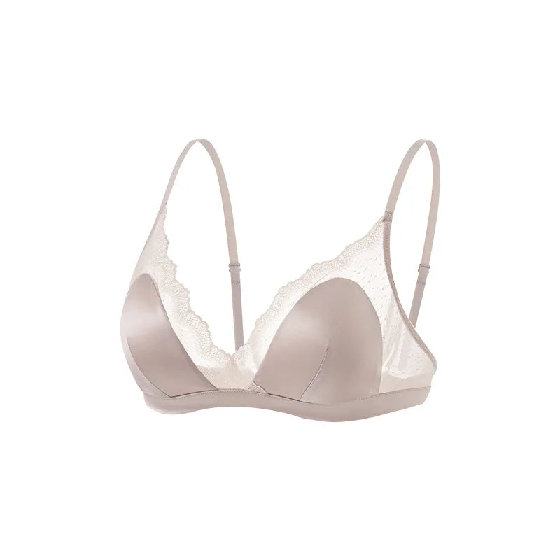 Silk Wire-Free Lace Bra | OWNLUXE