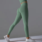 Load image into Gallery viewer, Women&#39;s High-Waisted Seamless Ankle-Length Booty Lifting Leggings
