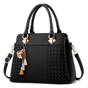 Embroidered Soft Satchel Bag – Elegant Everyday Handbag