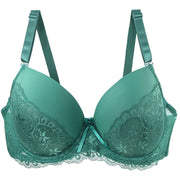 Women's Breathable Push Up Plus Size Bra (Green) | OWNLUXE