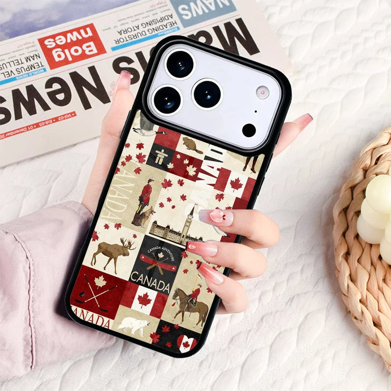Canada Canadian Flag Phone Case For IPhone 17 16e 15 14 13 12 11 Pro Max Air Mini Soft Protective Cover