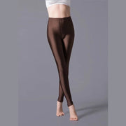 Skinny Extended-Size Shiny Yoga Leggings | OWNLUXE