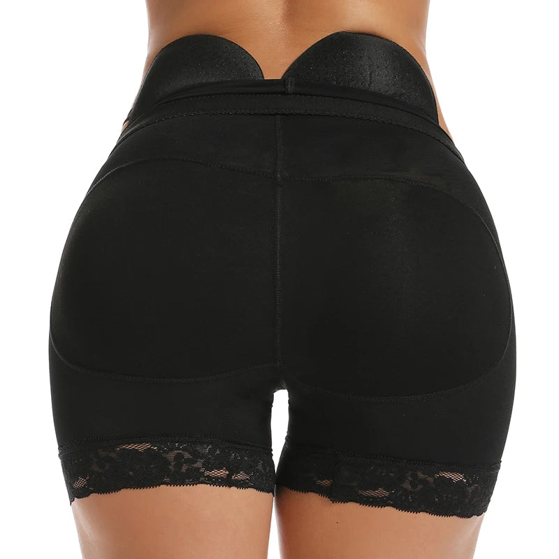 High Waisted Padded Butt Lifter Shapewear - Tummy Control Panty