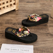 Women’s Wedge Cork Slide Slippers – Lightweight Summer Lift