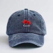 Canada Maple Leaf Vintage Baseball Cap – Washed Distressed Retro Hat | OWNLUXE