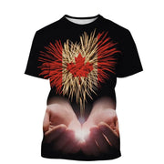 Canada Beaver T Shirt Canadian Flag Maple Leaf 3D Print Streetwear Man Woman O-Neck T-shirts Harajuku Tees Tops Kids Clothing