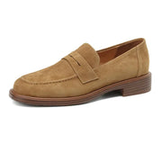 Women's Leather Vintage Loafers (Coffee) – Shop at OWNLUXE