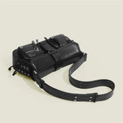 Leather Goth Punk Handbag | OWNLUXE