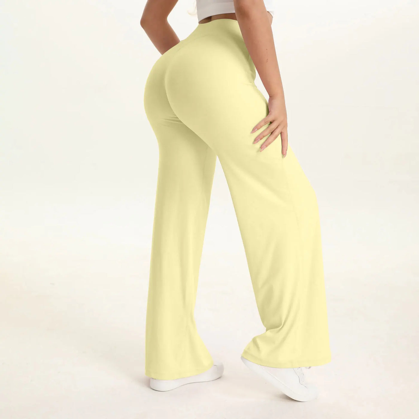 Mid-Waist Yoga Pants – Straight Leg Active