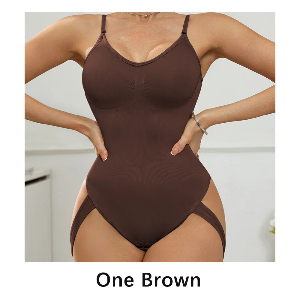 Seamless Butt Lifter Thong Bodysuit - Tummy Control Shapewear