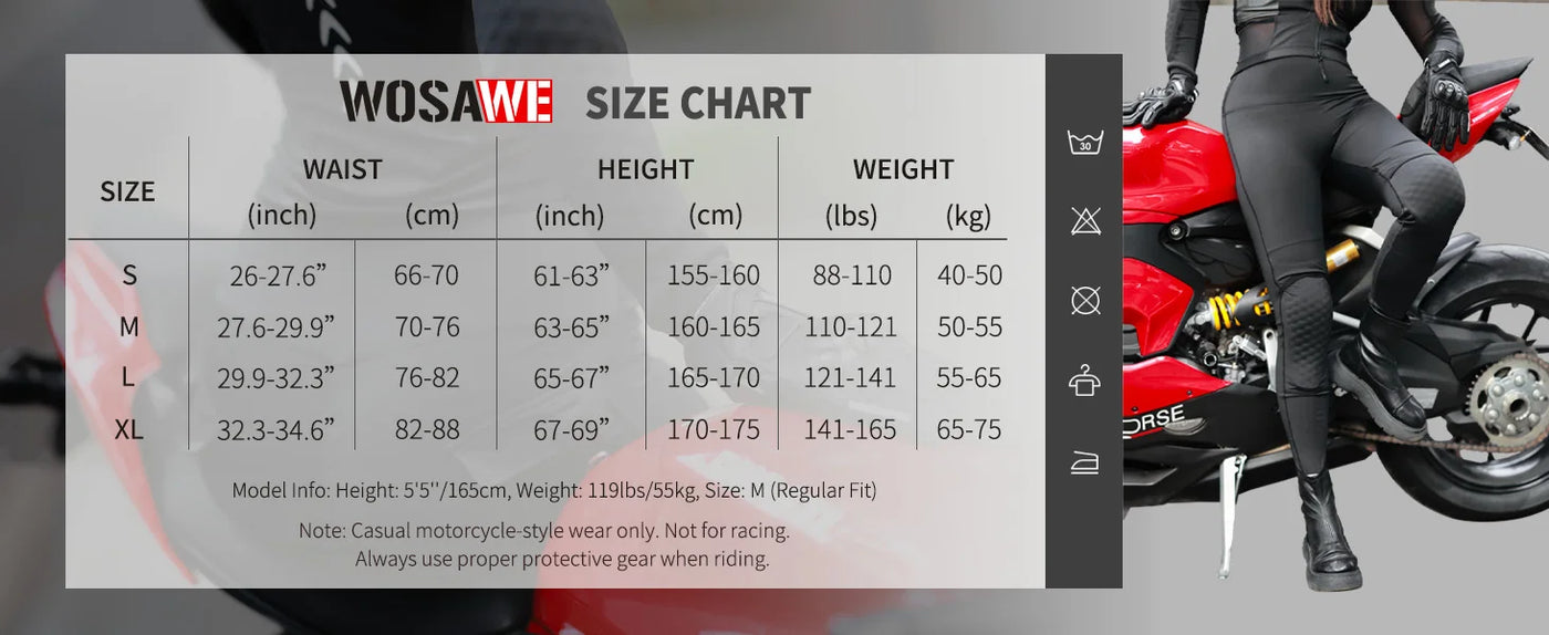 Women's Motorcycle Riding Pants - CE Armor Protection Summer Breathable