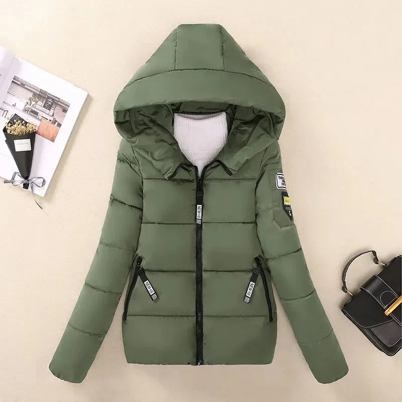 Women’s Winter Hooded Coat – Thick, Cozy Everyday Warmth
