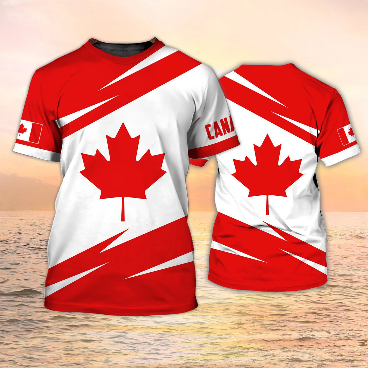 Canada T-shirts Canadian Flag Emblem Maple Leaf 3D Print | OWNLUXE