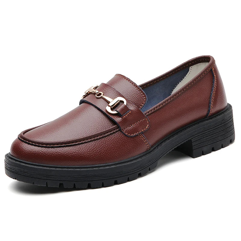 Women's Leather Sneakers (Brown) – Shop at OWNLUXE