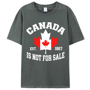 Canada Is Not For Sale Cotton T-Shirt – Unisex Patriotic Tee