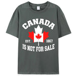 Load image into Gallery viewer, Canada Is Not For Sale Woman Cotton T-Shirt – Breathable, &amp; Lightweight
