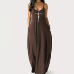 Load image into Gallery viewer, Retro Floral Ankle-Length V-Neck Beach Dress
