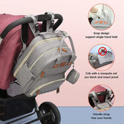 3-in-1 Diaper Bag Backpack with Foldable Baby Bed & USB Charging | OWNLUXE