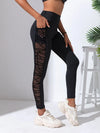 Mesh Yoga Patchwork High-Waist Leggings | OWNLUXE