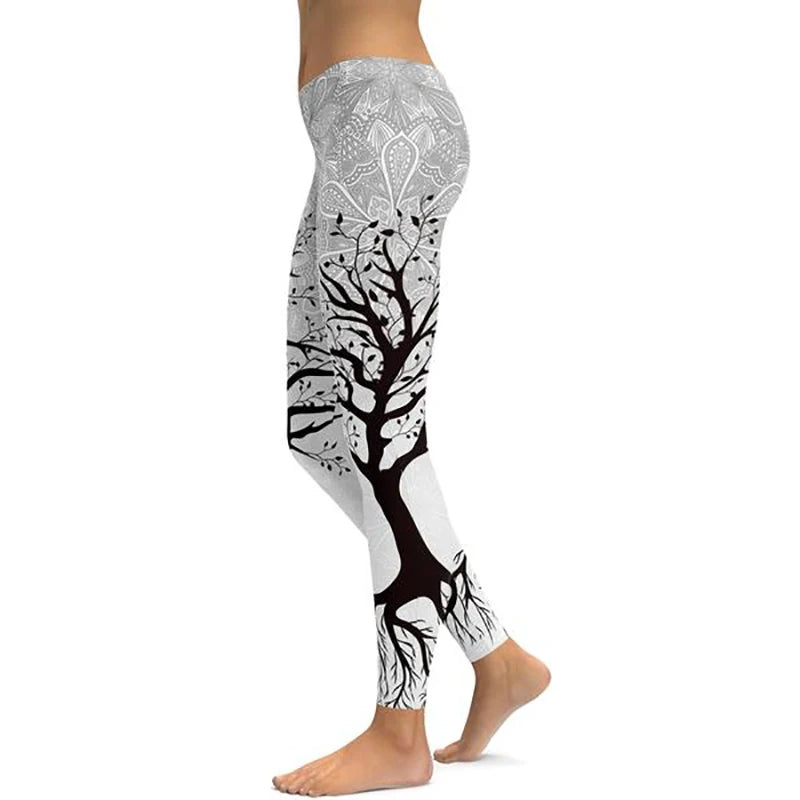 Women’s Ankle-Length Yoga Pants with Elastic Waist