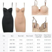 Shapewear Slip Dress with Bra – Tummy Control Body Shaper