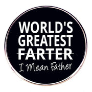 Funny Dad Pin Badge – Zinc Alloy Father’s Day Brooch