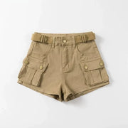 High-Waist Mini Denim Extended-Size Skirt | OWNLUXE