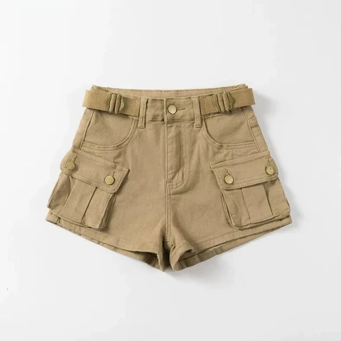 Women's High Waist Denim Mini Shorts | OWNLUXE
