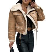 Women’s Stand-Collar Cotton Jacket – Lightweight Layer
