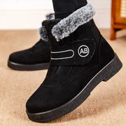 Warm Fur Ankle Boots - Women's Elegant Winter Snow Booties