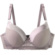 Women's Seamless Push Up Lace Bra (Beige) | OWNLUXE