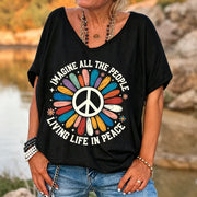 Women's V-Neck Retro T-Shirt | OWNLUXE