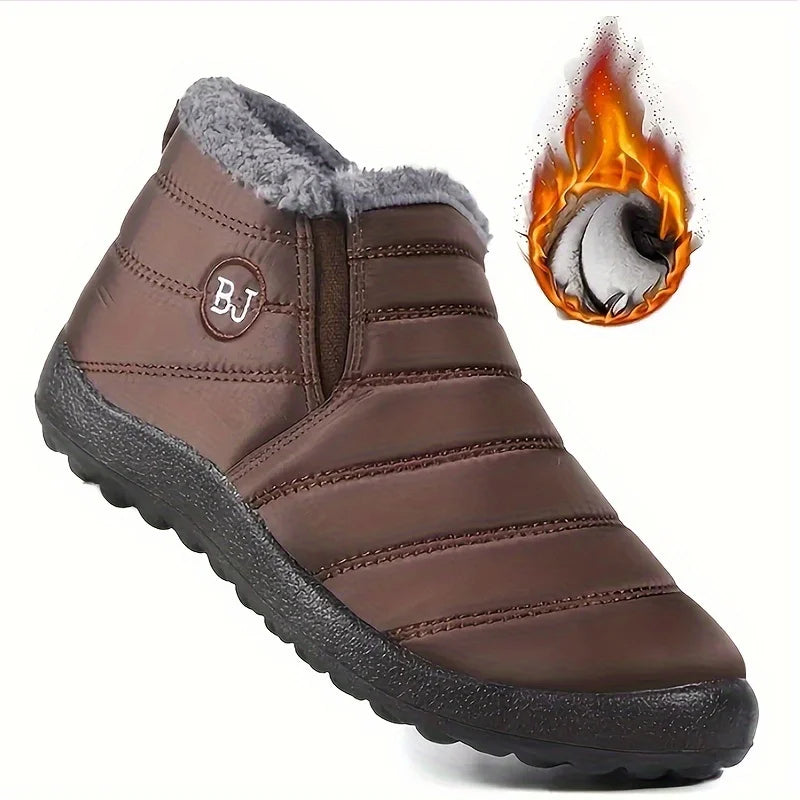 Women’s Waterproof Warm Snow Boots – Non-Slip Low Hiking Shoes