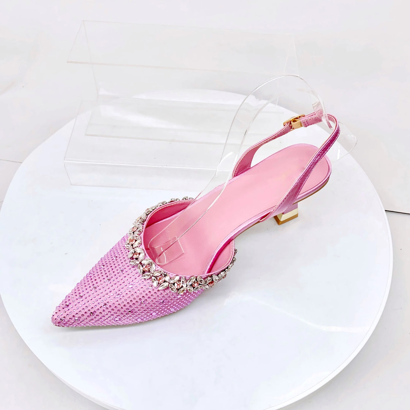 Crystal Sandals and Clutch Bag Set – Rhinestone Party Heels