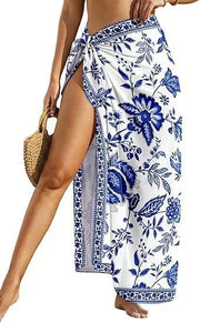 Printed Maxi Floral Wrap Dress | OWNLUXE