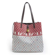 CH Women's Printed Handbag - Large Capacity Commuter Bag