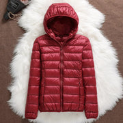 Women's Hooded Packable Ultralight Puffer Jacket | OWNLUXE