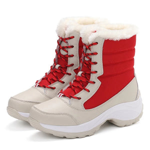 Women’s Winter Wedge Snow Boots | Bottes de Neige d’Hiver à Talon Compensé pour Femmes