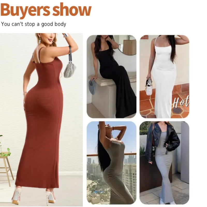 2-in-1 Shapewear Dress with Tummy Control & Butt Lifter - Slimming Camisole | OWNLUXE