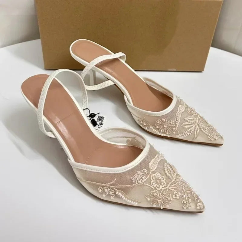 Women's High Heel Mesh Pumps – Shop at OWNLUXE