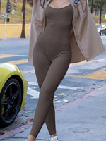 Load image into Gallery viewer, Shapewear Jumpsuit for Women – Ribbed Sleeveless Yoga Romper
