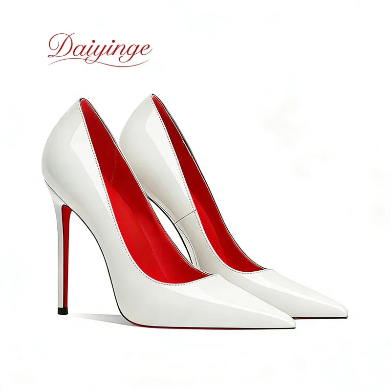 Women's Red Bottom Stiletto Pumps | 12cm Pointed Toe Heels | OWNLUXE