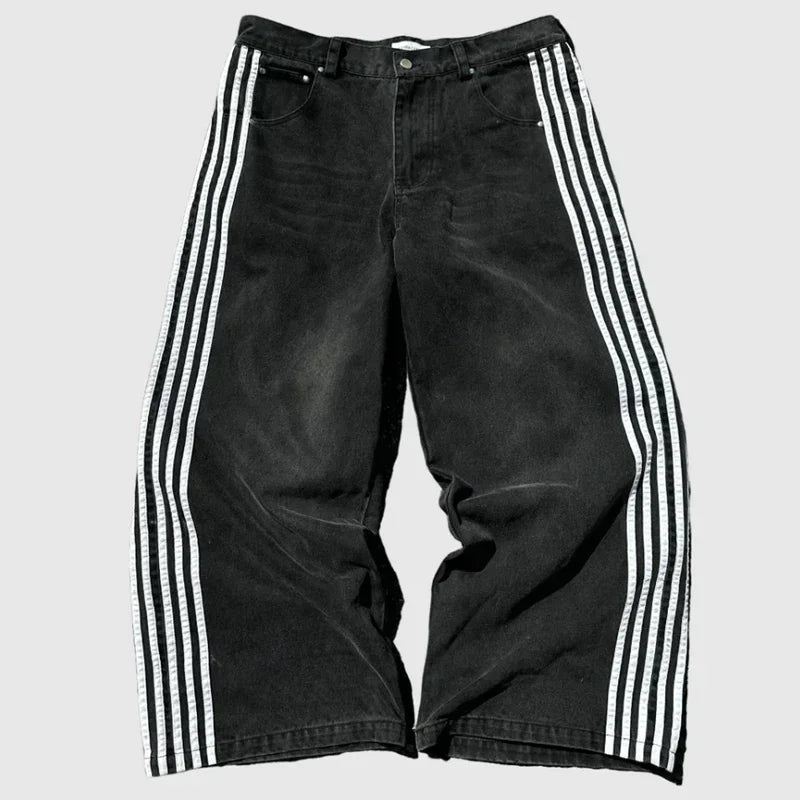 2026 American Trend Straight Jeans - Hip Hop Wide Leg Unisex