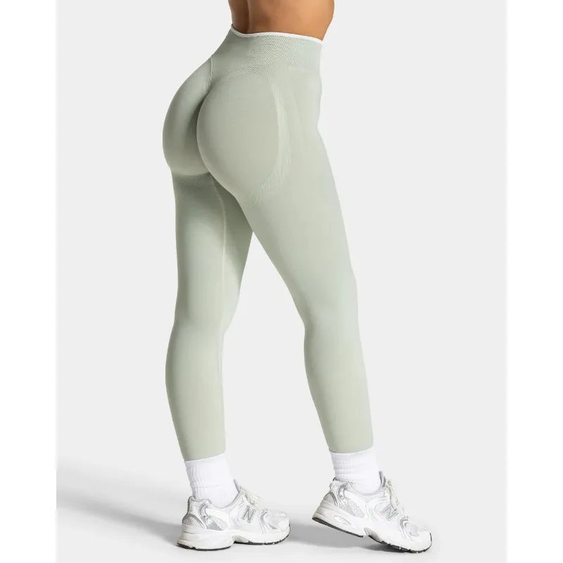 Colorblock Yoga Seamless High-Waist Color Leggings | OWNLUXE