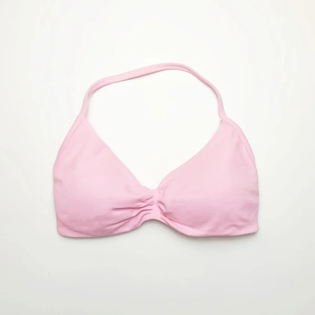 With Logo DF Women Seamless Halter Sports Bra Deep V | OWNLUXE