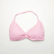 With Logo DF Women Seamless Halter Sports Bra Deep V | OWNLUXE