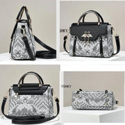 Luxury Designer Tote Bag - Bow Detail Shoulder Handbag