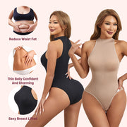 Round Neck Body Shaper Bodysuit Waist & Hip Enhancer