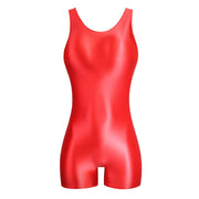 Metallic Satin Romper – Glossy Curve-Hugging One-Piece | OWNLUXE